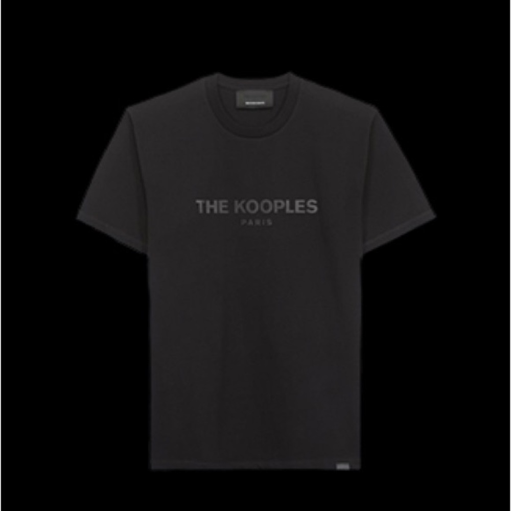 The Kooples Black on Black Logo Tee NWOT